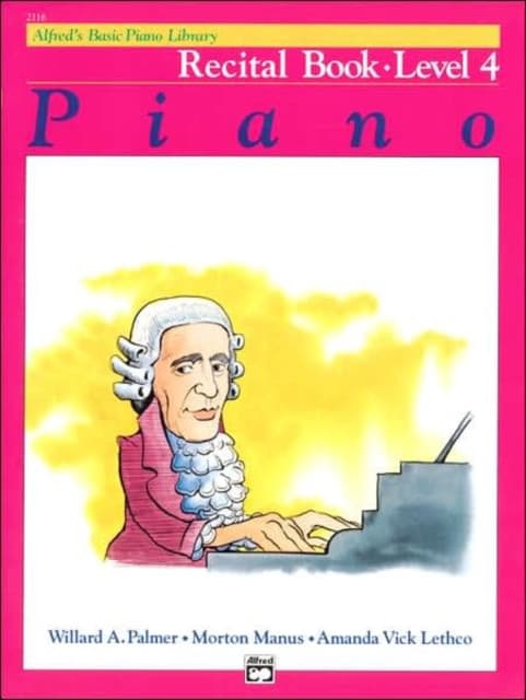 Alfred'S Basic Piano Library Recital 4