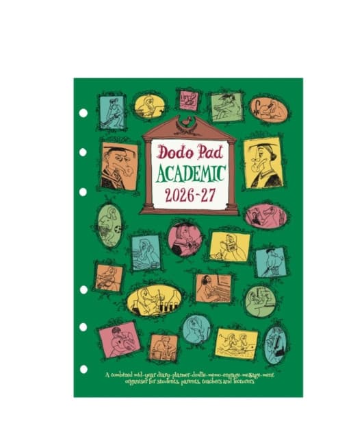 Dodo Pad Academic 2026-2027 Filofax-compatible A5 Organiser Diary Refill, Mid Year / Academic Year, Week to View