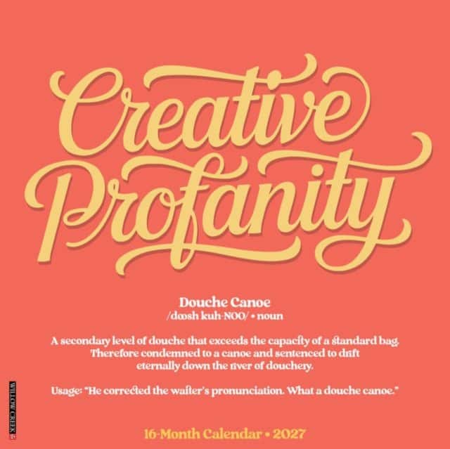 Creative Profanity 2027 Wall av Willow Creek Press