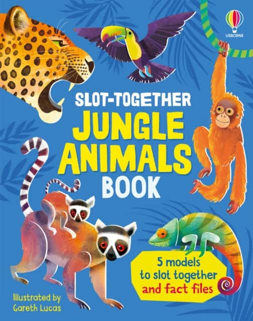 Slot-Together Jungle Animals Book av Abigail Wheatley