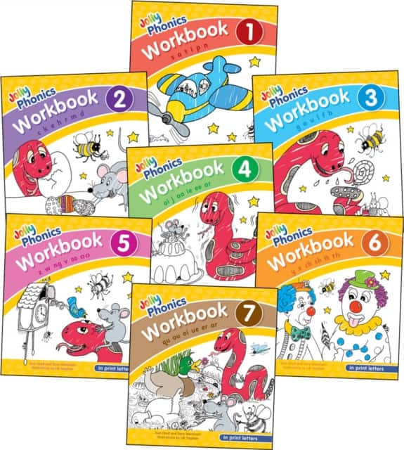 Jolly Phonics Workbooks 1-7 in Print Letters av Sue Lloyd