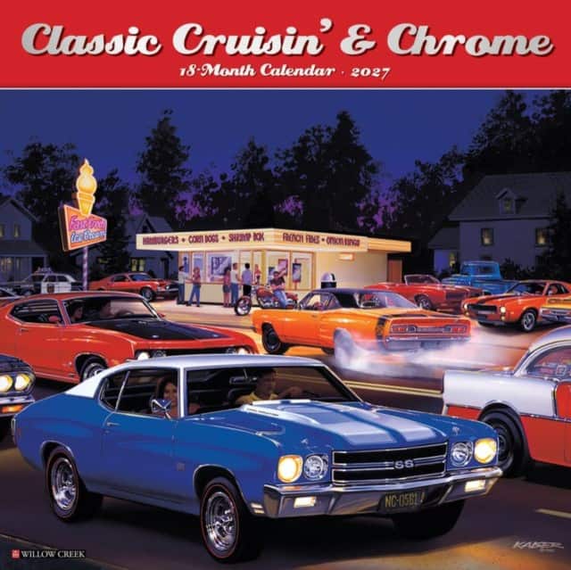 Classic Cruisin' & Chrome 2027 Wall av Willow Creek Press