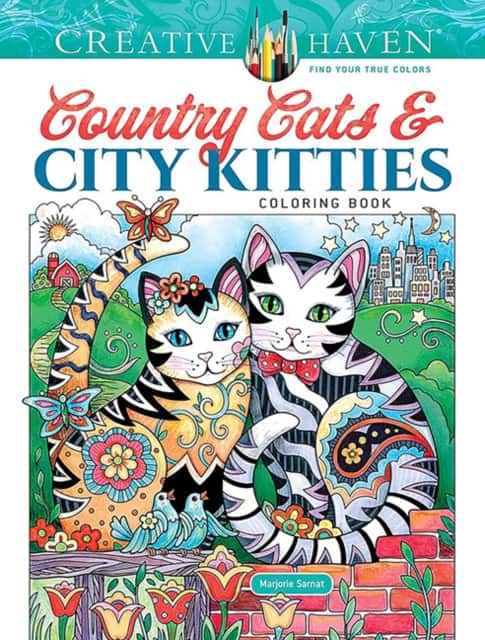 Creative Haven Country Cats & City Kitties Coloring Book av Marjorie Sarnat