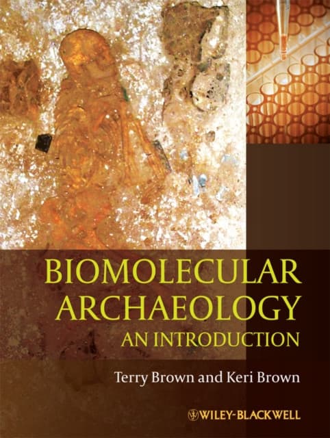 Biomolecular Archaeology – An Introduction