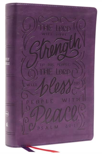 NKJV, Giant Print Center-Column Reference Bible, Verse Art Cover Collection, Leathersoft, Purple, Red Letter, Comfort Print av Thomas Nelson