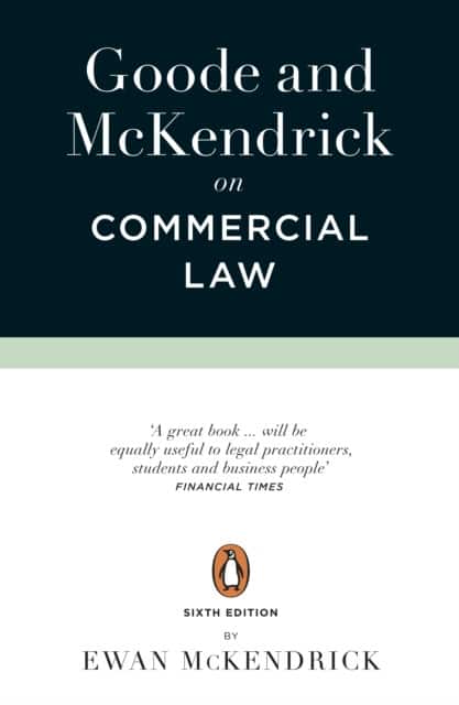 Goode and McKendrick on Commercial Law av Roy Goode