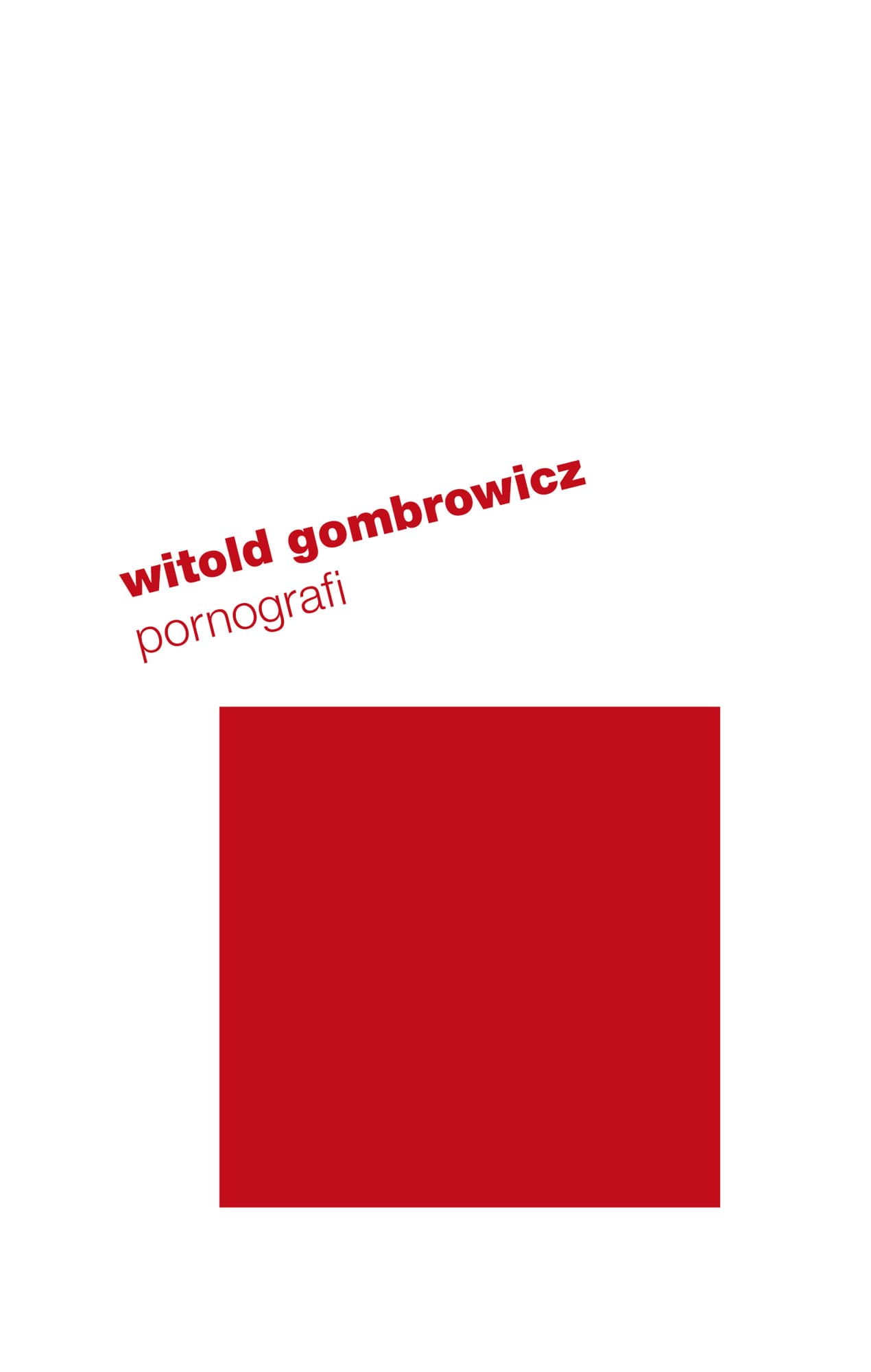 Pornografi av Witold Gombrowicz