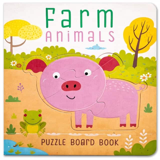 Farm Animals Puzzle Book: Board Book With Jigsaw Puzzles For Kids av Mamta Garg