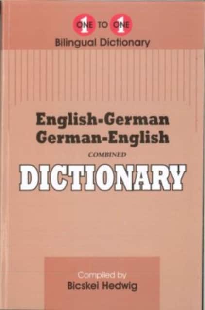 English-German & German-English One-to-One Dictionary av Berthold Hedwig