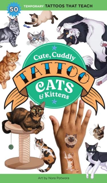 Cute, Cuddly Tattoo Cats & Kittens av Nora Potwora