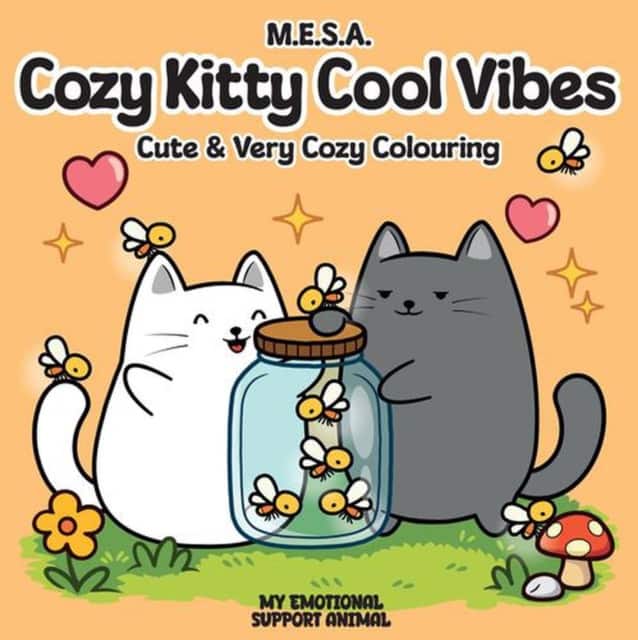 Cozy Kitty Cool Vibes: Cute & Very Cozy Colouring av M.E.S.A