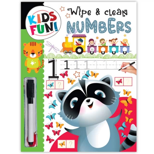 Kids Fun! Reusable Wipe And Clean Book - Embark On An Exciting Journey Exploring Numbers And Enhance Early Learning Skills Through Playful Interaction av Mamta Garg