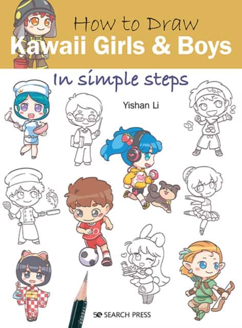 How to Draw Kawaii Girls and Boys in Simple Steps av Yishan Li