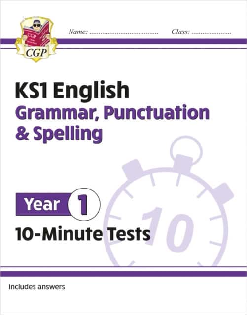 KS1 Year 1 English 10-Minute Tests: Grammar, Punctuation & Spelling av CGP Books