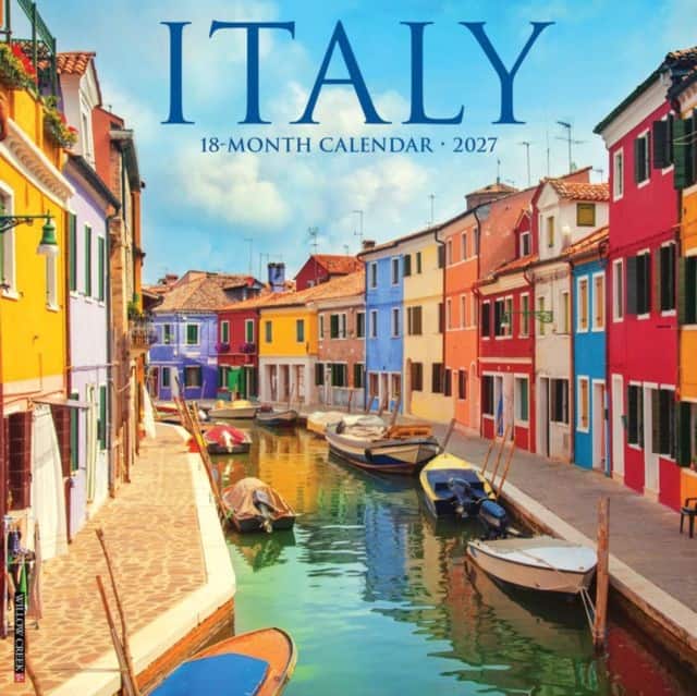 Italy 2027 Wall av Willow Creek Press