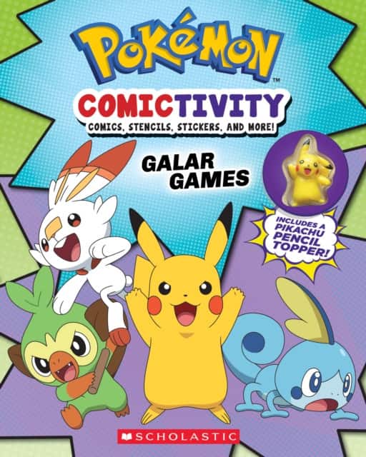 Pokémon Comictivity: Activity book with comics, stencils, stickers, and more! Galar Games av Scholastic