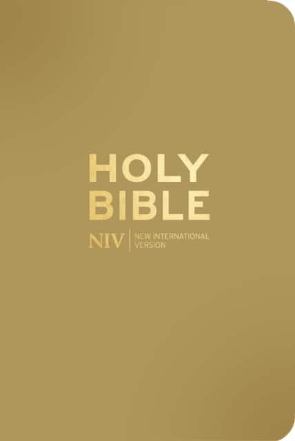 NIV Pocket Latte Bible with Gold Zip av New International Version