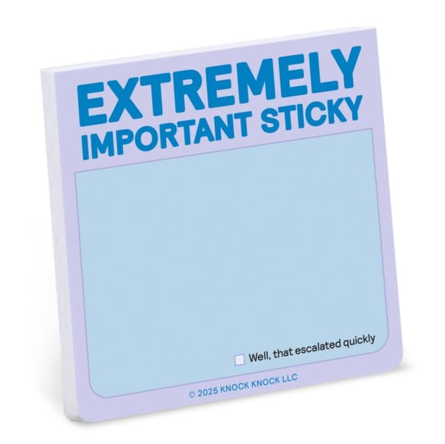 Extremely Important Sticky Note