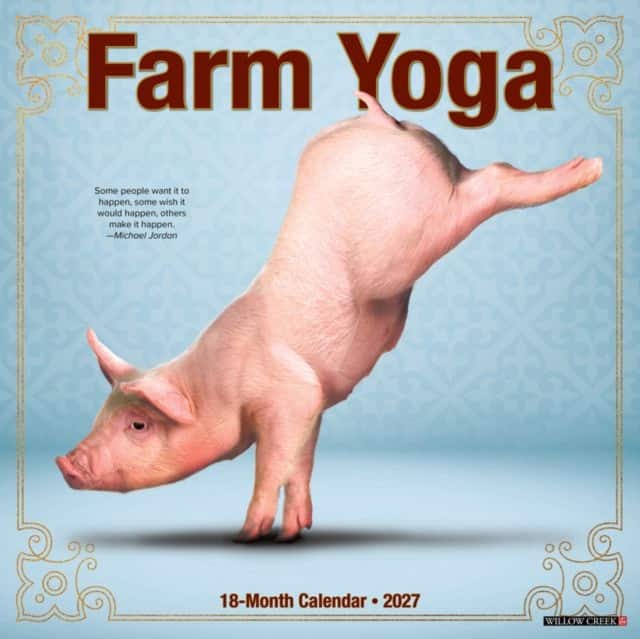Farm Yoga 2027 Wall av Willow Creek Press