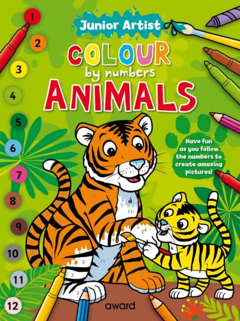 Junior Artist Colour By Numbers: Animals av Angela Hewitt