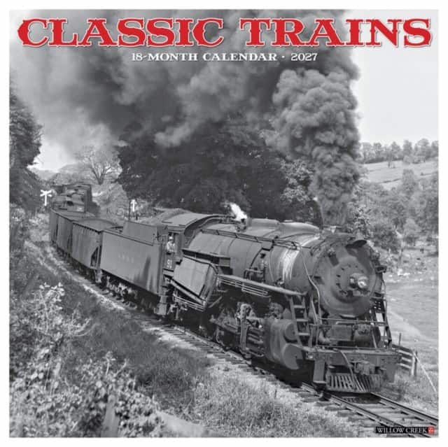 Classic Trains 2027 Wall av Willow Creek Press