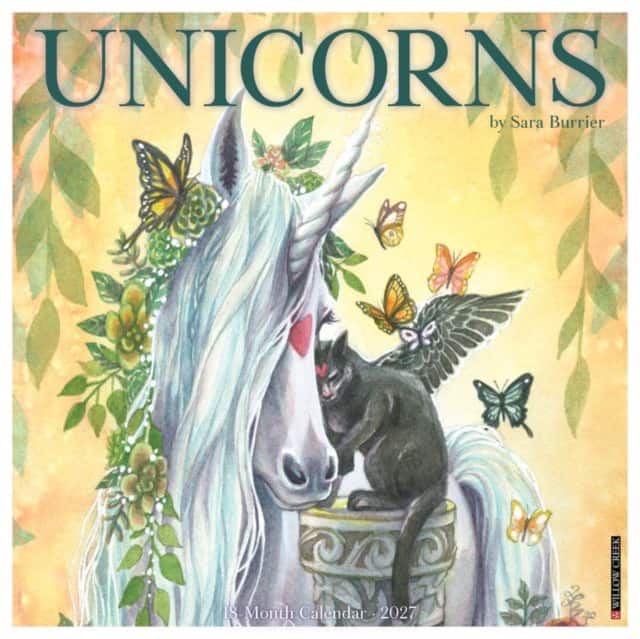 Unicorns by Sara Burrier 2027 Wall av Willow Creek Press