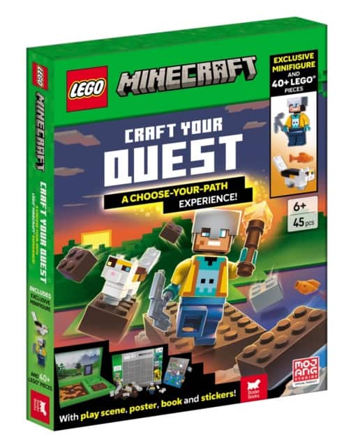 LEGO® Minecraft™: Craft Your Quest – A Choose-Your-Path Experience (with exclusive minifigure, LEGO pieces, play scene, poster, book and stickers) av Lego