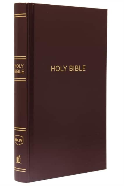 NKJV, Pew Bible, Hardcover, Burgundy, Red Letter, Comfort Print av Thomas Nelson