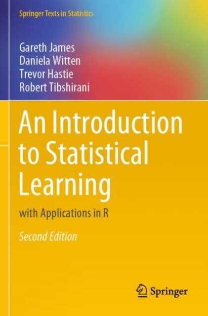 An Introduction to Statistical Learning