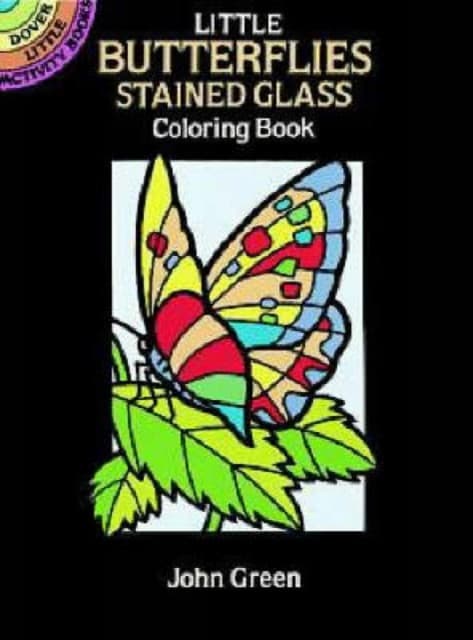 Little Butterflies Stained Glass Colouring Book