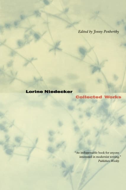 Lorine Niedecker – Collected Works