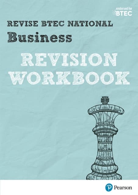 Pearson REVISE BTEC National Business Revision Workbook - for 2026 exams