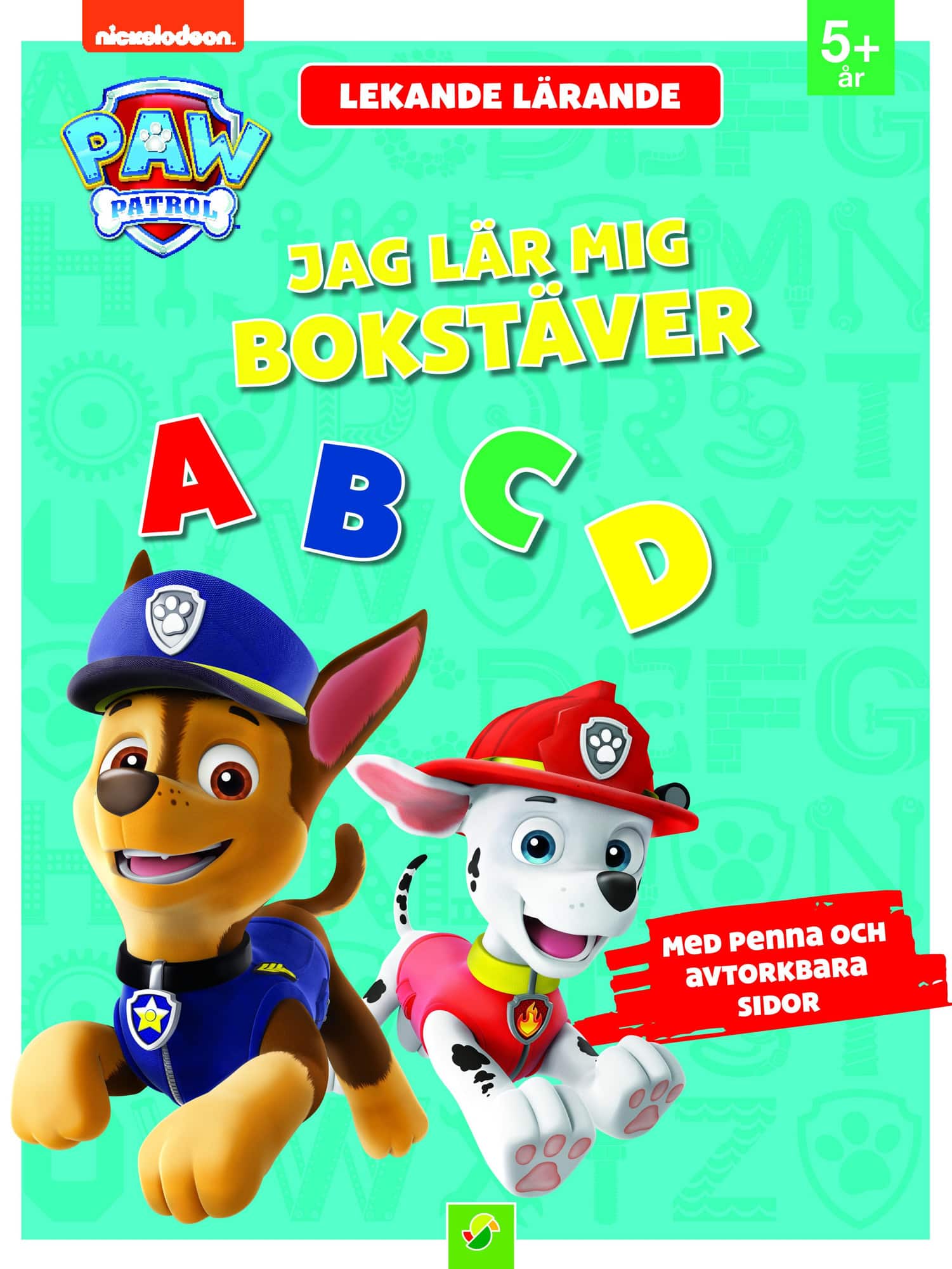 Paw Patrol : Jag lär mig bokstäver, med penna och avtorkbara sidor av Öyvind Vågen