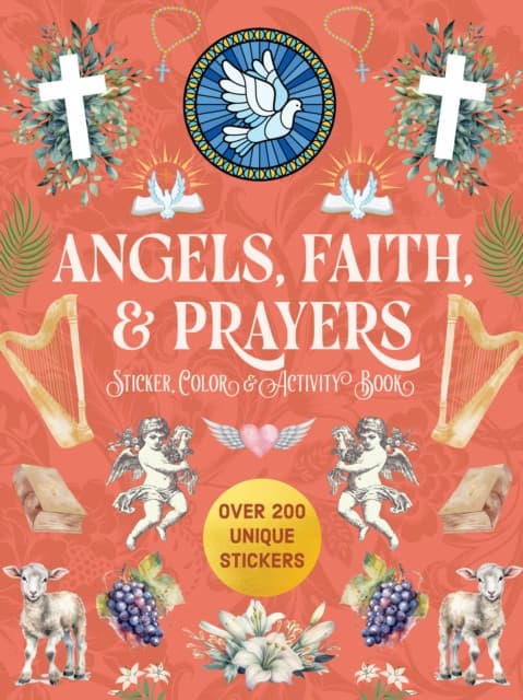 Angels, Faith & Prayers Sticker, Color & Activity Book