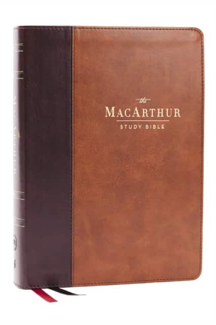 LSB, MacArthur Study Bible, Brown Leathersoft, Comfort Print, Thumb Indexed av John F. Macarthur