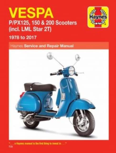 Vespa P/PX125, 150 & 200 Scooters (incl. LML Star 2T) (78-17) av Haynes Publishing