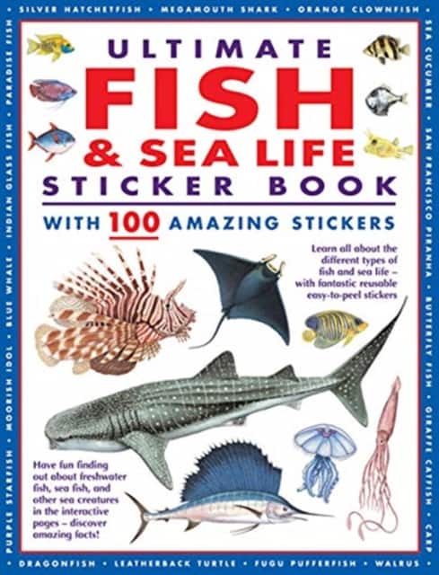 Ultimate Fish & Sea Life Sticker Book with 100 Amazing Stickers av Armadillo Books