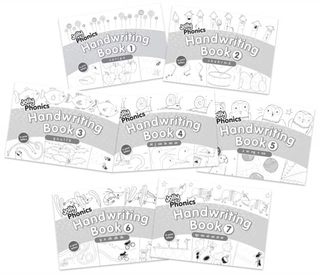 Jolly Phonics Handwriting Books Complete Set (1-7) av Jolly Learning