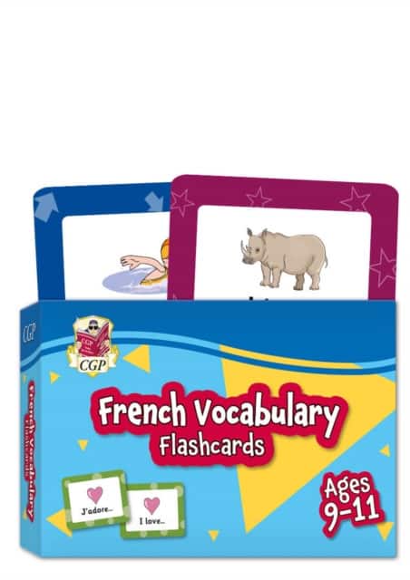French Vocabulary Flashcards for Ages 9-11 (with Free Online Audio) av CGP Books