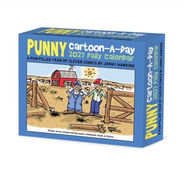 Punny Cartoon-A-Day by Jonny Hawkins 2027 Box av Willow Creek Press