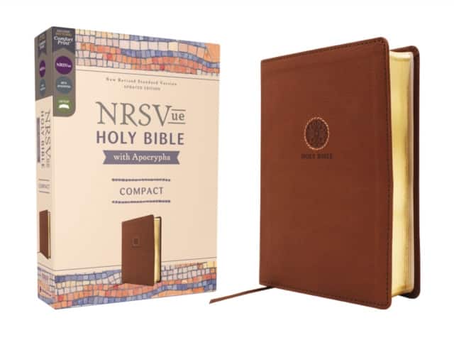 NRSVue, Holy Bible with Apocrypha, Compact, Leathersoft, Brown, Comfort Print av Zondervan