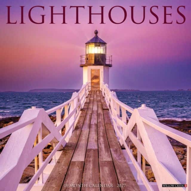 Lighthouses 2027 Wall av Willow Creek Press