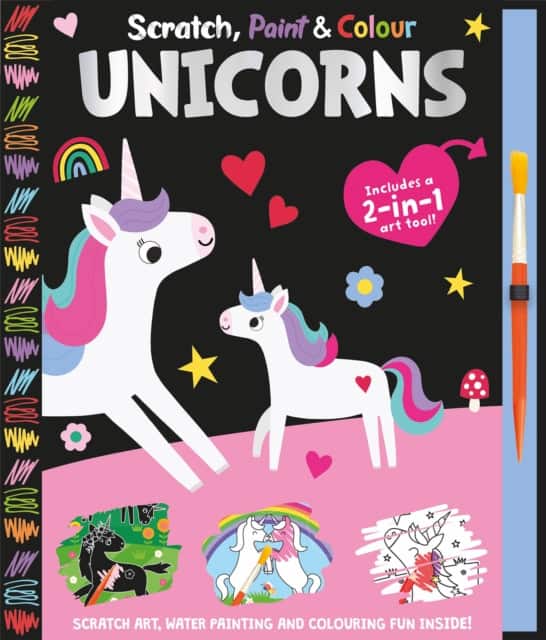 Scratch, Paint & Colour Unicorns av Georgie Taylor