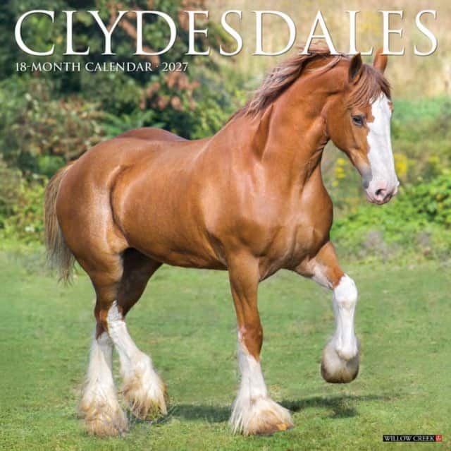 Clydesdales 2027 Wall av Willow Creek Press