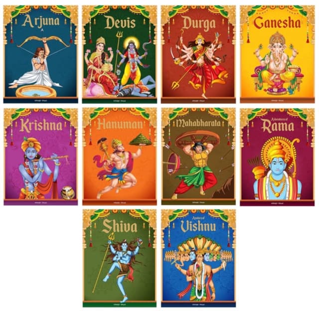 Tales from Indian Mythology (Collection of 10 Books): Story Books For Kids