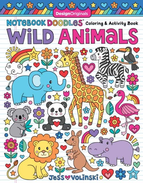 Notebook Doodles Wild Animals av Jess Volinski