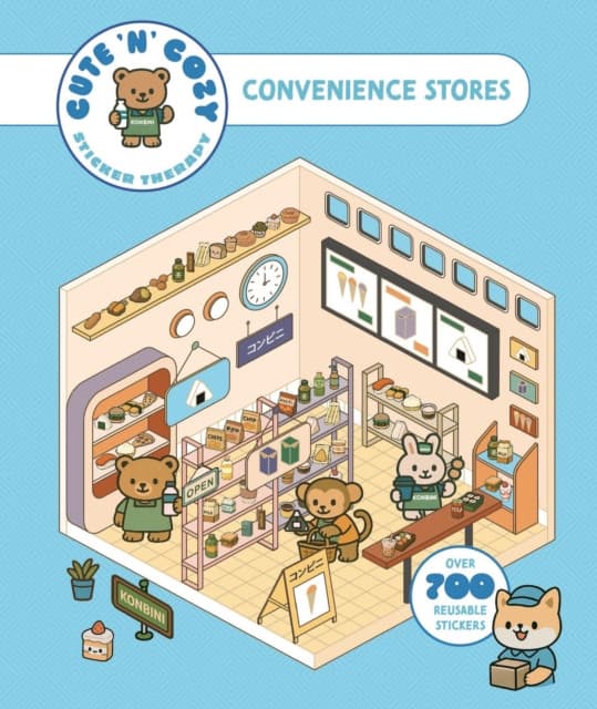 Cute 'n' Cozy Sticker Therapy: Convenience Stores
