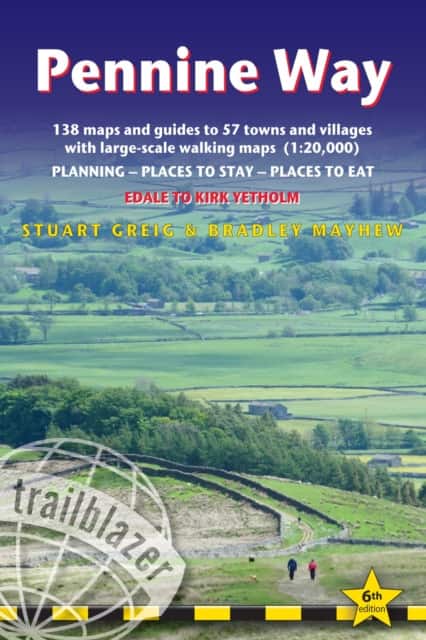 Pennine Way - guide and maps to 57 towns and villages with large-scale walking maps (1:20 000) av Stuart Greig