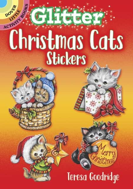 Glitter Christmas Cats Stickers av Teresa Goodridge