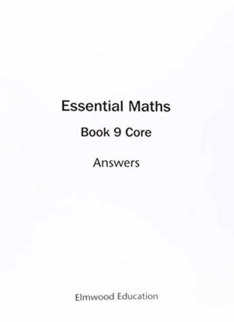 Essential Maths 9 Core Answers av David Rayner